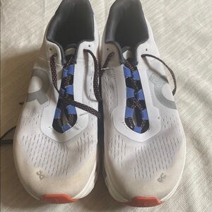 White and Blue Athletic Shoes ..On Cloud!